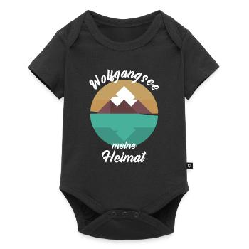 Wolfgangsee Österreich See Alpen Tirol Geschenk - Baby Premium Kurzarmbody - Schwarz - Vorne