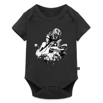 Moto Lifestyle / Moto / Motocycliste - Body à manches courtes Premium Bébé - noir - Devant