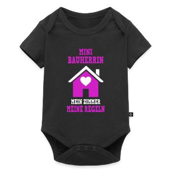 Bauherr Bauherrin Eigenheim Richtfest Familie - Baby Premium Kurzarmbody - Schwarz - Vorne