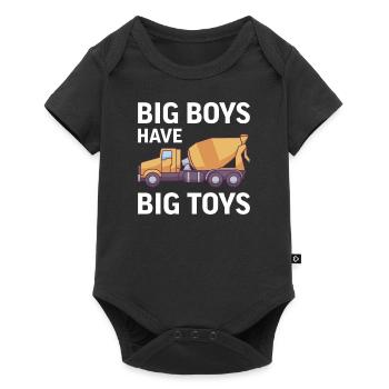 Cement mixer construction site truck driver concrete gift - Baby Premium short-sleeve bodysuit - black - Front