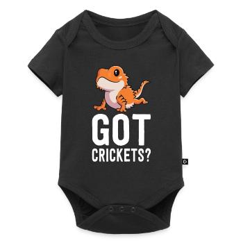Got Crickets Bearded Dragon Shirt Funny Reptile - Baby Premium short-sleeve bodysuit - black - Front