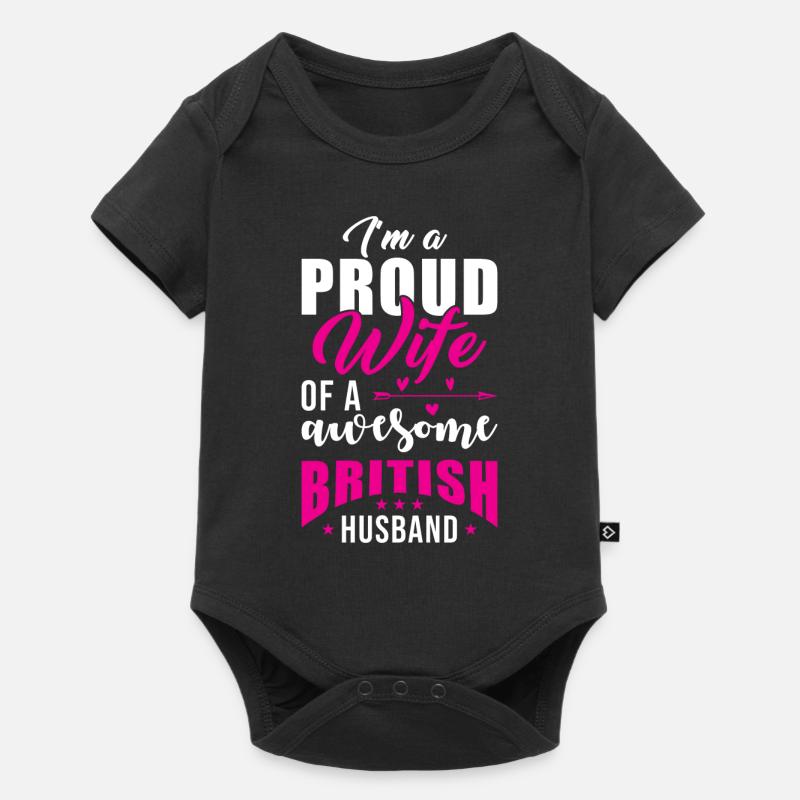 Englischer Ehemann England Ehemann - Baby Premium Kurzarmbody - Schwarz