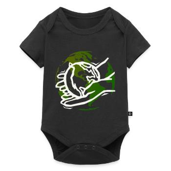 Earth day - we have it in our hand - Body à manches courtes Premium Bébé - noir - Devant