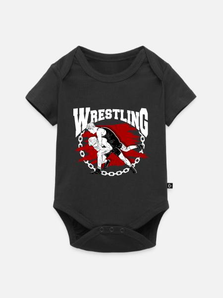 Wrestling - Baby Premium short-sleeve bodysuit - black