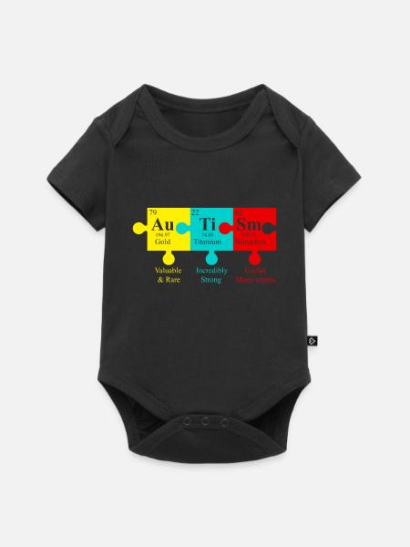 AUTISMUS SPRUCH Welt Autismus Tag Geschenk - Premium kortærmet baby-body  - sort