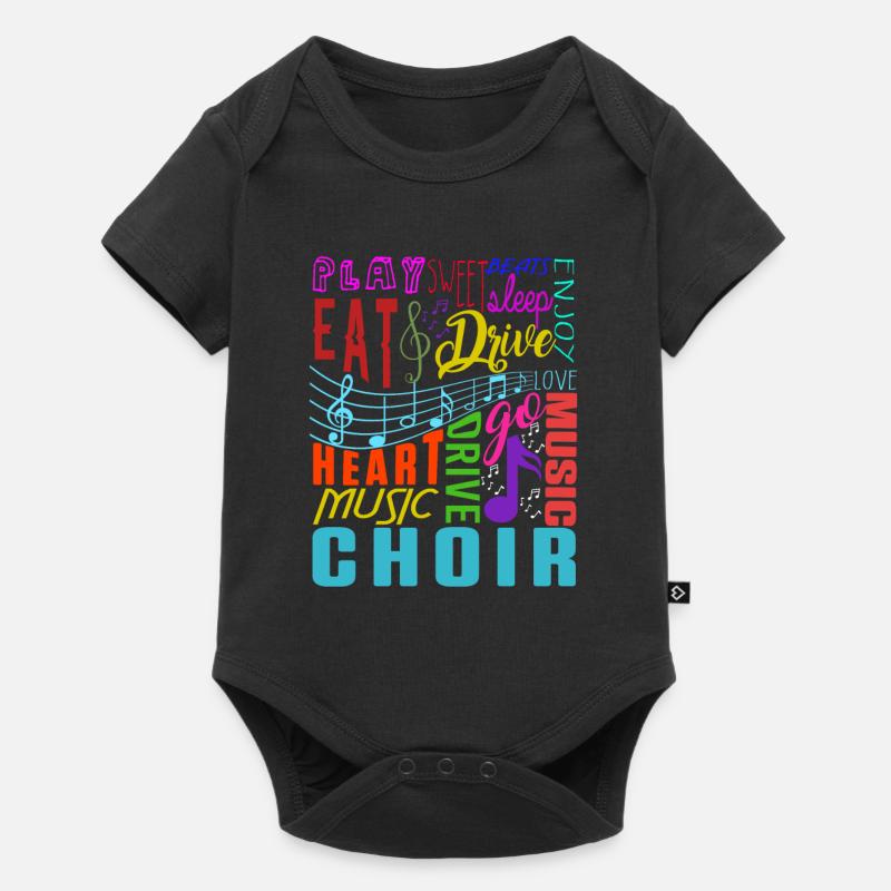 Chormusik Chor Chor Musik Dirigent Geschenk - Baby Premium Kurzarmbody - Schwarz