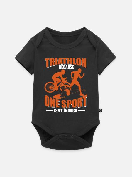 Triathlon - Baby Premium Kurzarmbody - Schwarz
