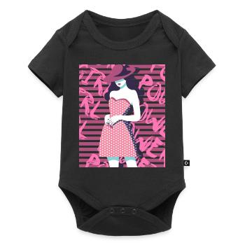 Girl Power Graphic Tee, Grl Pwr Shirt, Inspiration - Baby Premium short-sleeve bodysuit - black - Front