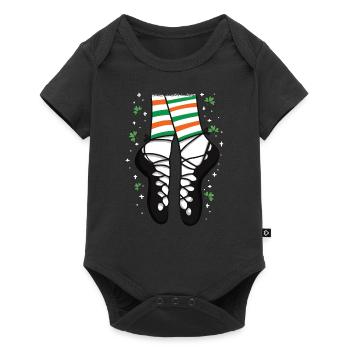 Cartoon Ghillies Irish Dance Gift - Baby Premium Kurzarmbody - Schwarz - Vorne