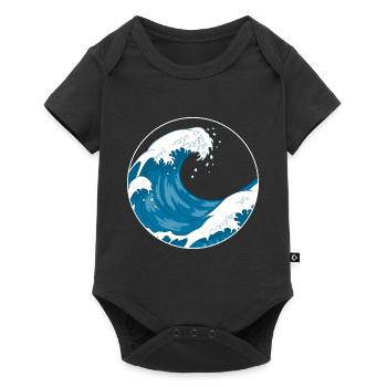 The Great Wave Before Kanagawa Hokusai Gift - Baby Premium short-sleeve bodysuit - black - Front