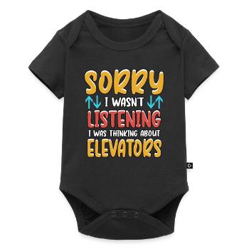 Elevator Fitter Mechatronics Elevator Profession Gift - Baby Premium short-sleeve bodysuit - black - Front