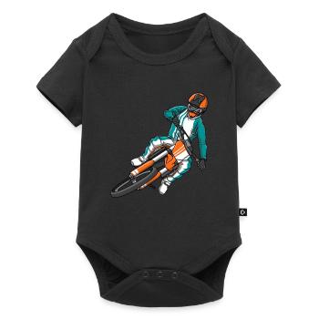Motocross Rider Biker Motorcycle Children Men - Body à manches courtes Premium Bébé - noir - Devant