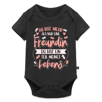 Beste Freundin Geschenke Beste Freundinnen - Baby Premium Kurzarmbody - Schwarz - Vorne