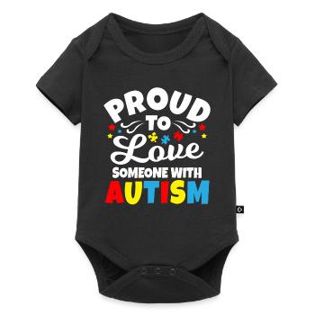 Autism - Baby Premium short-sleeve bodysuit - black - Front
