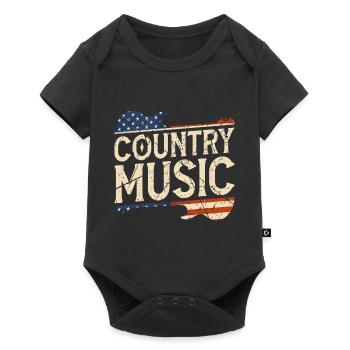 Country Vintage Guitare - Body à manches courtes Premium Bébé - noir - Devant