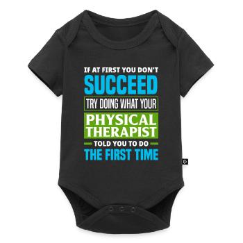 Physiotherapist Work Patient - Baby Premium short-sleeve bodysuit - black - Front