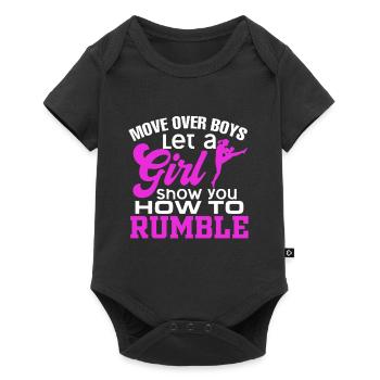 Lutte fille Judo mixte Arts martiaux Sport MMA T - Body à manches courtes Premium Bébé - noir - Devant