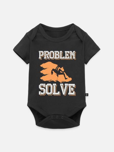 Bouldering bouldern - Baby Premium Kurzarmbody - Schwarz