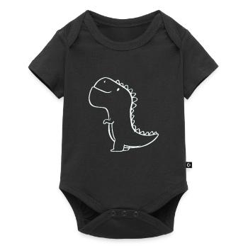 mignon Dino - Body à manches courtes Premium Bébé - noir - Devant