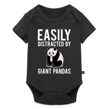 Panda Bear Big Panda Saying Zoo Animals Gift - Baby Premium short-sleeve bodysuit - black - Front