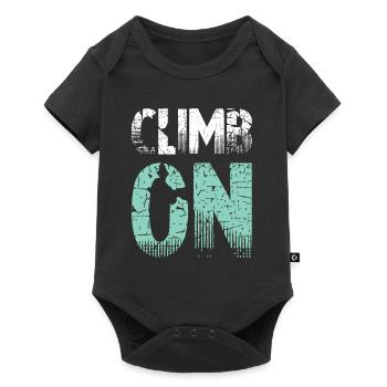 Climb On - Baby Premium Kurzarmbody - Schwarz - Vorne