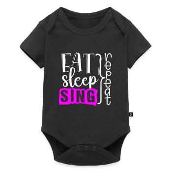 Eat Sleep Sing Choir Singer Chorus Choral Music - Baby Premium short-sleeve bodysuit - black - Front