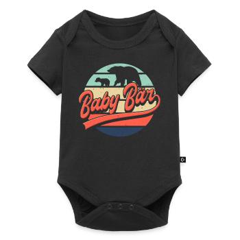 Baby Bear Gift Dad Bear Partner Look - Baby Premium short-sleeve bodysuit - black - Front
