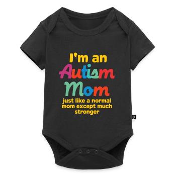 Autisme Mom Dieu cadeau Autistic Awareness Fami - Body à manches courtes Premium Bébé - noir - Devant