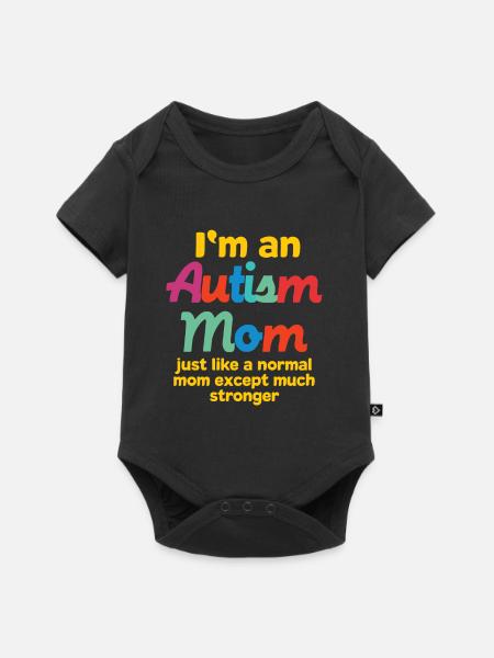 Autismus Mom Gott Geschenk Autistic Awareness Fami - Premium kortærmet baby-body  - sort