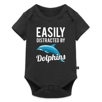 Dolphin Dolphin Dolphin Whale Cooler Saying Gift - Baby Premium short-sleeve bodysuit - black - Front