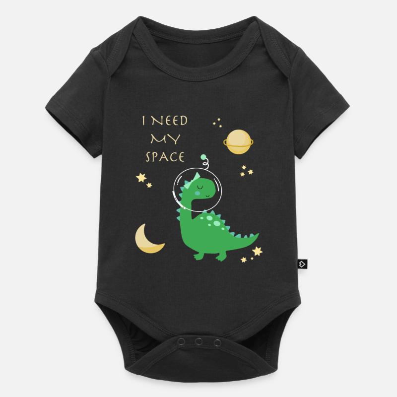 Dino space - Body à manches courtes Premium Bébé - noir