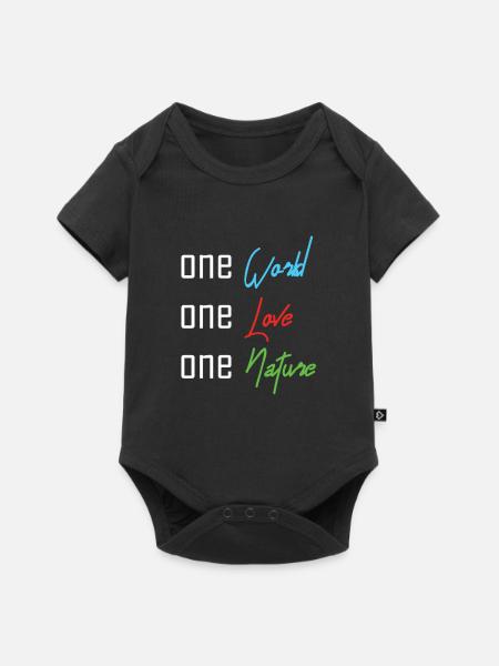 Nachhaltigkeit - Baby Premium Kurzarmbody - Schwarz