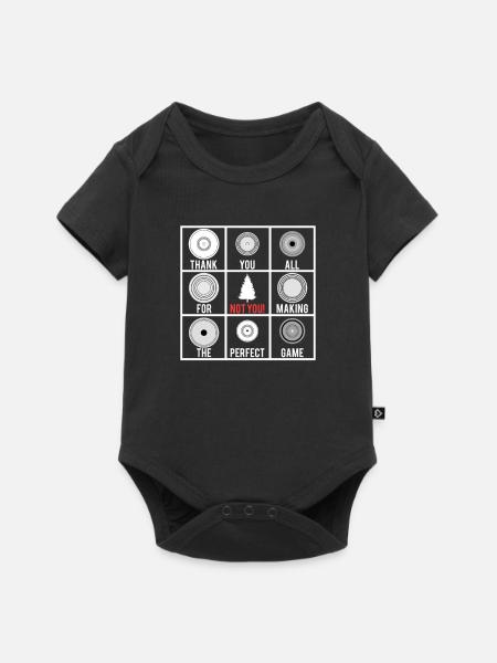 Disc Golf Lustiger Discgolf Spruch Discgolfer - Baby Premium Kurzarmbody - Schwarz