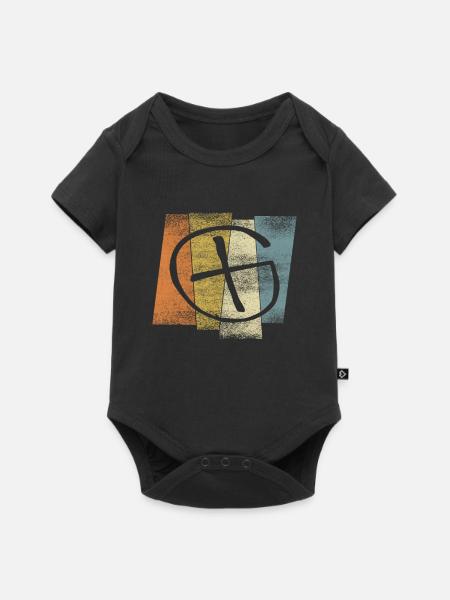 Geocaching Geocacher Geschenk Caches Geocache - Baby Premium Kurzarmbody - Schwarz
