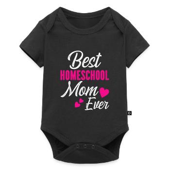 Meilleur Homeschool Mom Ever - Body à manches courtes Premium Bébé - noir - Devant