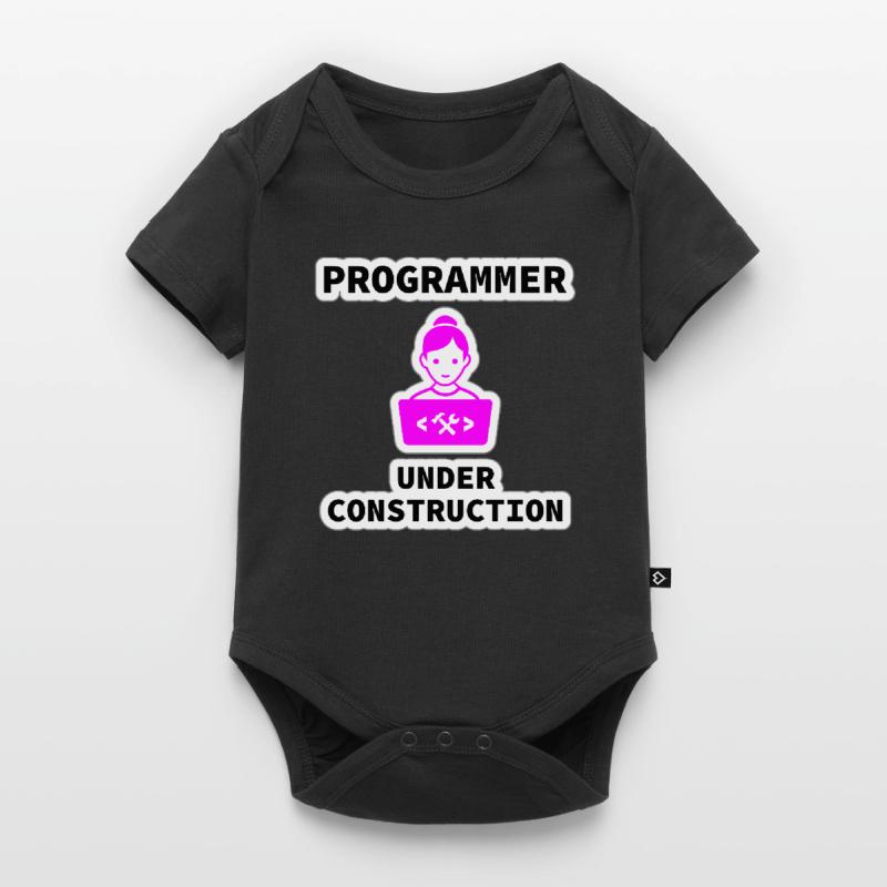Girl Programmer Under Construction, Programming Baby Premium short-sleeve bodysuit