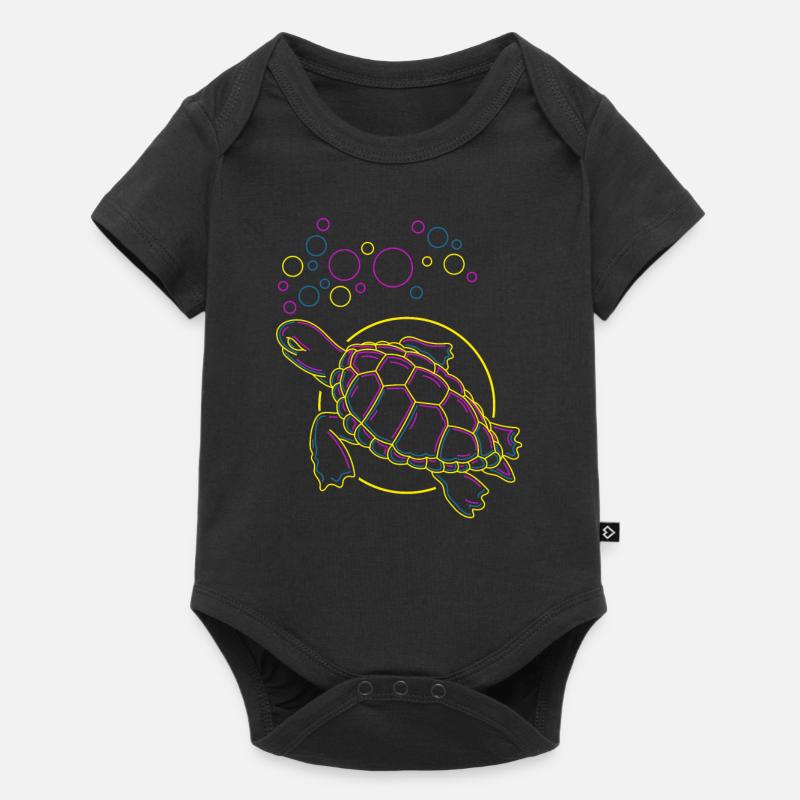 Tortue - Body à manches courtes Premium Bébé - noir