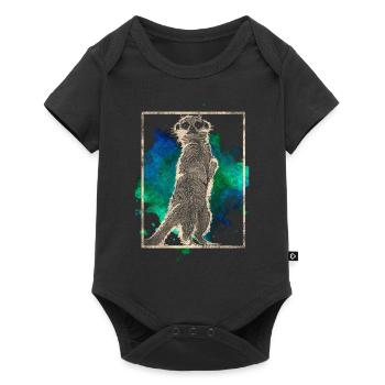 meerkat - Baby Premium short-sleeve bodysuit - black - Front