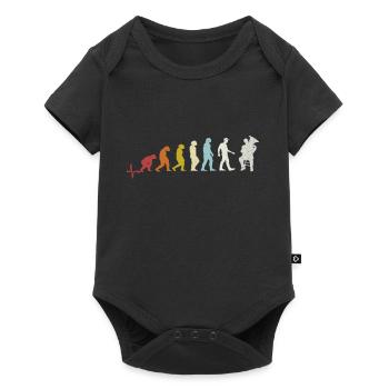 Tuba Tubist Evolution Brass Instrument Music - Baby Premium short-sleeve bodysuit - black - Front