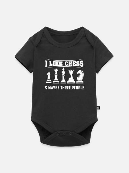 Schach - Baby Premium Kurzarmbody - Schwarz
