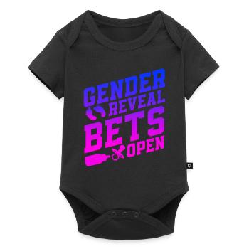 Gender Reveal Bets Open - Baby Premium short-sleeve bodysuit - black - Front