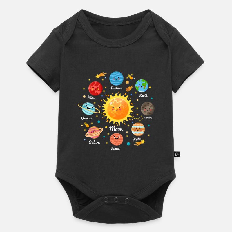 Solar System Space Planets for a sience lover - Baby Premium short-sleeve bodysuit - black