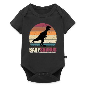 BébéSaurus dinosaure T-Rex Bébé Dino - Body à manches courtes Premium Bébé - noir - Devant