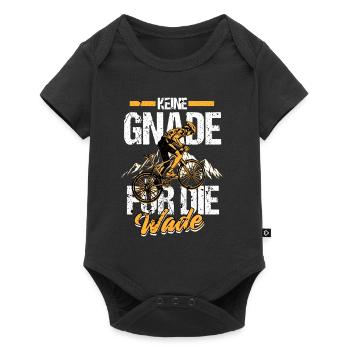 Keine Gnade Für Die Wade Fahrrad Spruch - Baby Premium Kurzarmbody - Schwarz - Vorne