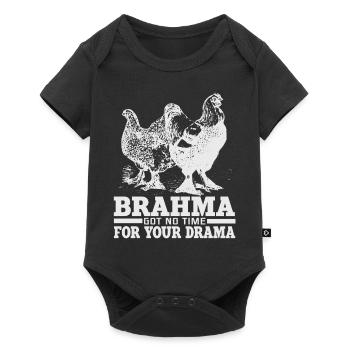 Drôle brahma poulets poulet renard motif cadeau - Body à manches courtes Premium Bébé - noir - Devant