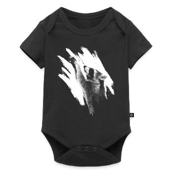 Raccoon Racoon Animal Gift Ferret Marten - Baby Premium short-sleeve bodysuit - black - Front
