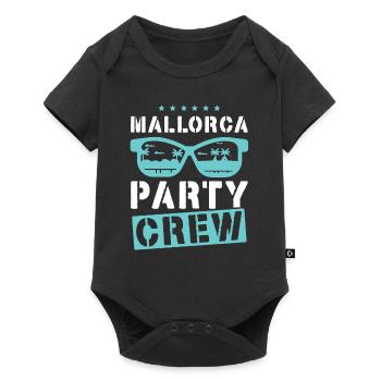 Mallorca Party Crew - Baby Premium Kurzarmbody - Schwarz - Vorne
