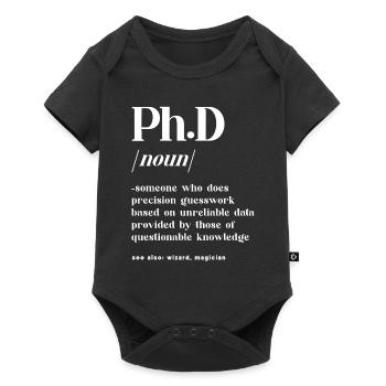 Definiton Doctorant - Body à manches courtes Premium Bébé - noir - Devant