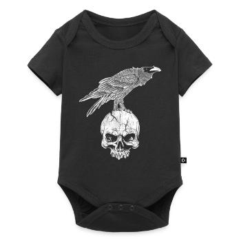 Mythologie Nordiques Corbeau Corbeau Corbeau - Body à manches courtes Premium Bébé - noir - Devant
