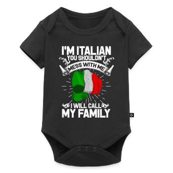 Italie - Body à manches courtes Premium Bébé - noir - Devant